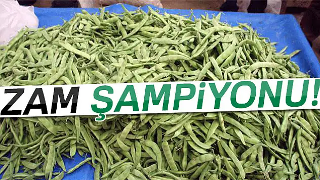 Şubat ayında zam şampiyonu taze fasulye oldu