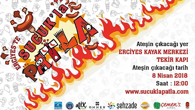 Sucuk ekmek yeme yarışması, Erciyes'te eğlenceye davetiye çıkaracak