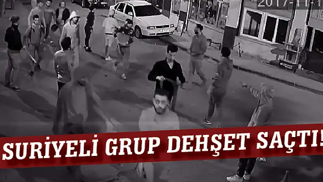 Suriyeli Mülteci Grup, Pala ve Sopalarla Dehşet Saçtı