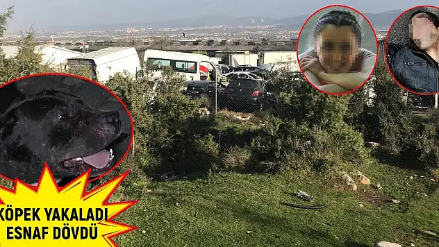 TACİZ ŞÜPHELİSİNİ KÖPEK YAKALADI, ESNAF DÖVDÜ
