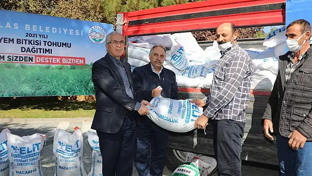 TALAS BELEDİYESİ'NDEN BU KEZ DE YEM BİTKİSİ TOHUMU