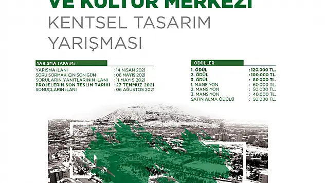 TALAS MİLLET BAHÇESİ VE KÜLTÜR MERKEZİ İÇİN PROJE YARIŞMASI AÇILDI