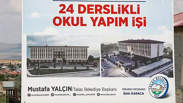 TALAS'TA 2 YENİ OKUL YÜKSELİYOR