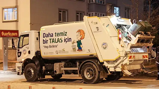 TALAS'TA ÇÖP TOPLAMA SAATLERİ DEĞİŞTİ