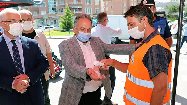 TALAS'TA 'MASKE-MESAFE-TEMİZLİK' DENETİMİ