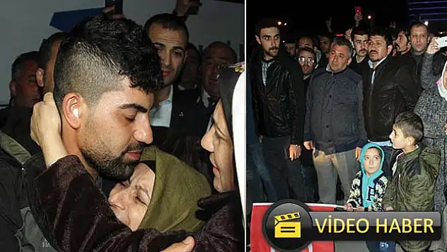 Tedavisi tamamlanan Kayserili uzman çavuşa memleketinde coşkulu karşılama