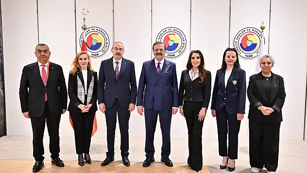 TOBB Kayseri KGK'dan TOBB Başkanı Hisarcıklıoğlu'na ziyaret