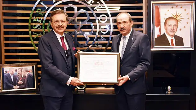 TOBB'DAN KTO'YA 5 YILDIZLI A SINIFI AKREDİTASYON SERTİFİKASI
