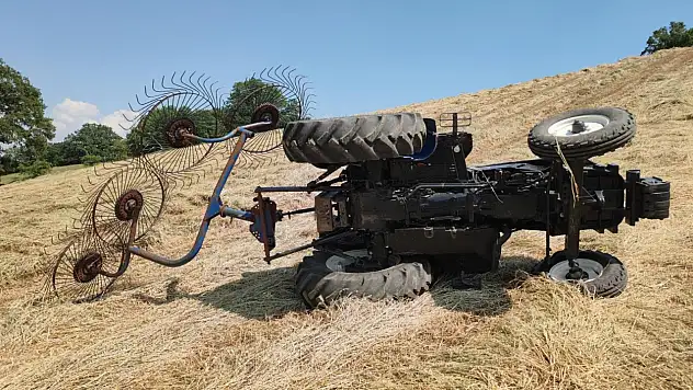 Traktörün devrildiği sürücüden acı haber geldi