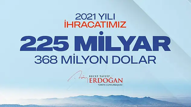 TÜRKİYE 2021 YILINDA İHRACAT REKORU KIRDI