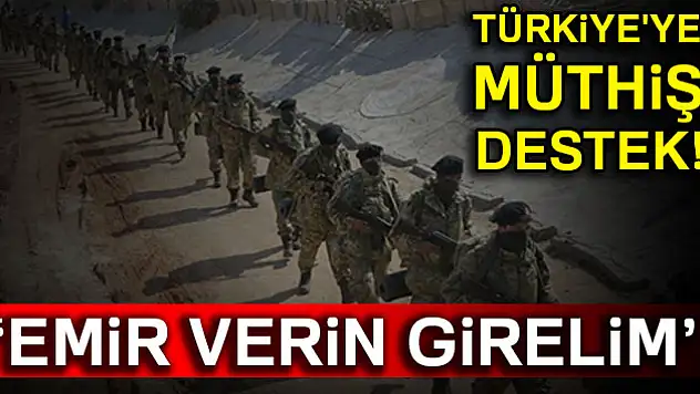 'Türkiye emir verirse gireriz!'