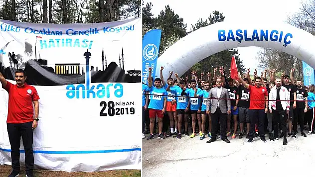 Ülkü Ocakları, Eymir Gölü'nde 'Gençlik Koşusu' gerçekleştirdi