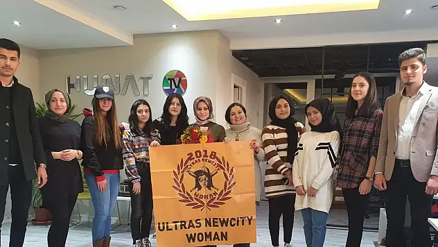 ULTRAS NEW CİTY WOMAN KIZLARI, HUNAT TV'Yİ ZİYARET ETTİ