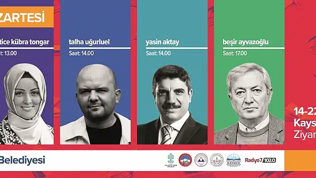 Ünlü Yazarlar Kayseri'ye Geliyor