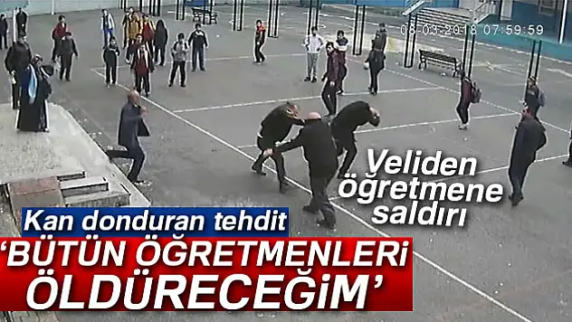 Veliden öğretmene yumruklu saldırı