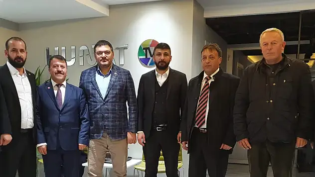 YENİDEN REFAH PARTİSİ HUNAT TV'Yİ ZİYARET ETTİ