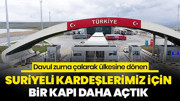 Zeytin Dalı Sınır Kapısı Haftaya Açılıyor