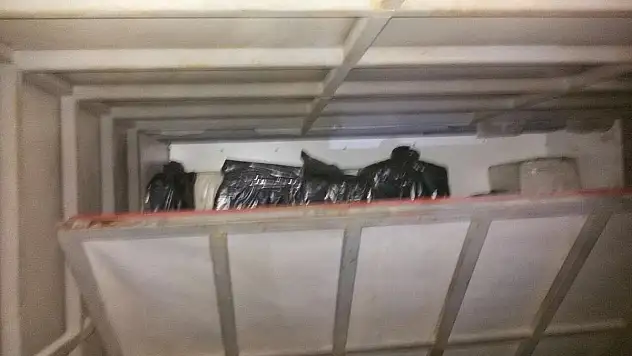Zuladan 12 bin paket kaçak sigara çıktı