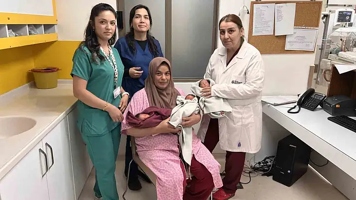 10 yıllık hasret üçüz bebek sevinciyle taçlandı