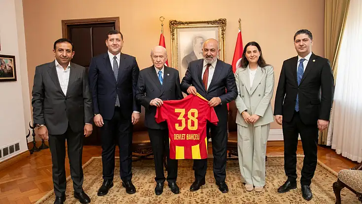 Ankara'da Kayserispor zirvesi: Kayserili heyetten MHP Lideri Bahçeli'ye ziyaret