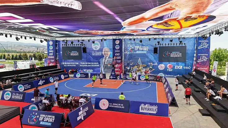 Kayseri'de FIBA 3x3 Lite Quest 2026 Turnuvası başladı