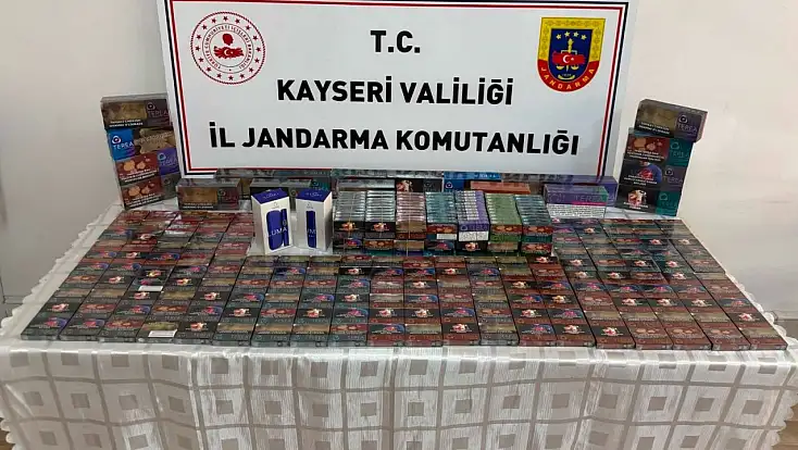 Kayseri'de 10 bin adet kaçak elektronik sigara kartuşu ele geçirildi
