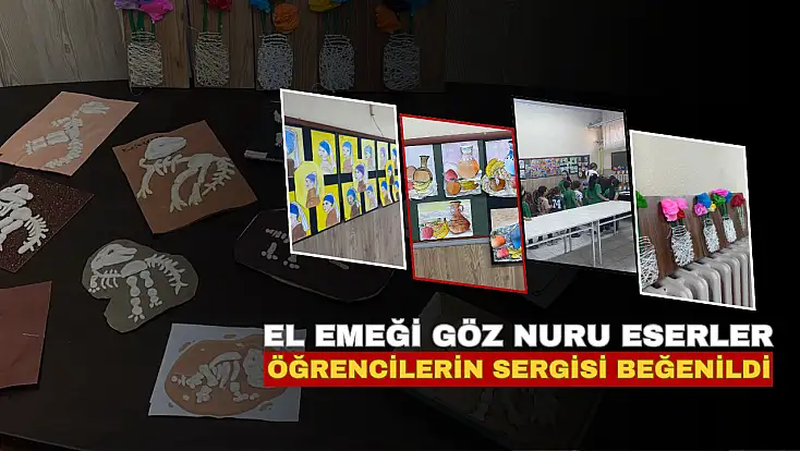 Kayseri’de öğrencilerin el emeği eserleri görücüye çıktı