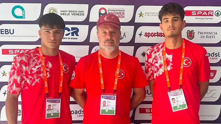 Kayserili atletizm sporcuları Enes Bekir ve Ünsal Cafer milli takımda