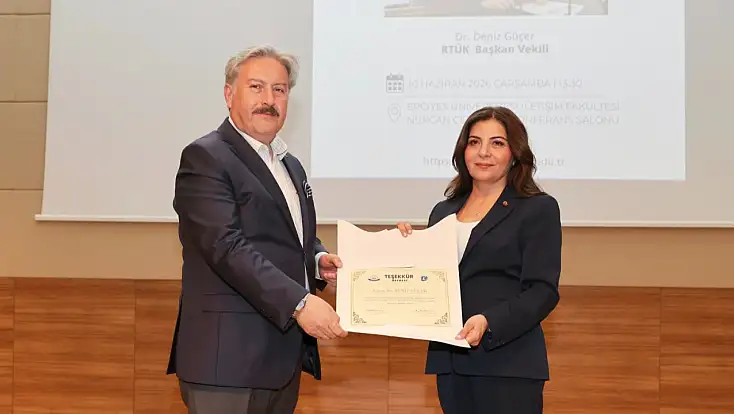 RTÜK Başkan Vekili Güçer, ERÜ’de medyanın dönüşümünü anlattı