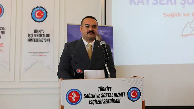 Türkiye Sağlık-İş Kayseri Şubesi’nde Soner Salcanlıer yeniden başkan seçildi