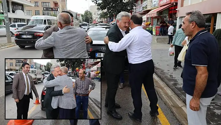 Yahyalı Belediye Başkanı Öztürk, bir gün önce sarıldığı Tümgüç’e veda etti