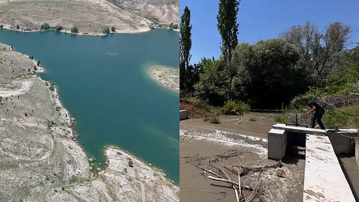Yeşilhisar'da Akköy Barajı’nın vanası açıldı
