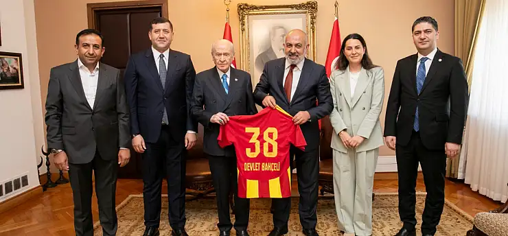 Ankara'da Kayserispor zirvesi: Kayserili heyetten MHP Lideri Bahçeli'ye ziyaret