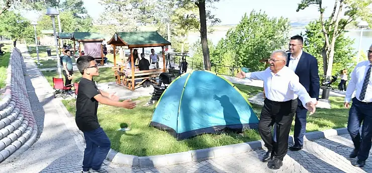 Başkan Büyükkılıç'tan Sarımsaklı Barajı Mesire Alanı'nda inceleme