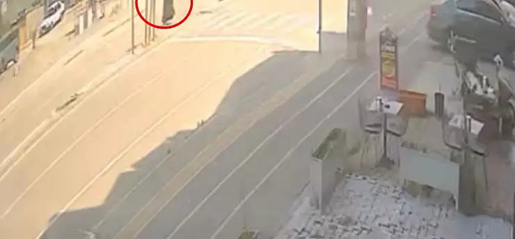 Bursa'da yaya geçidinde dehşet anları