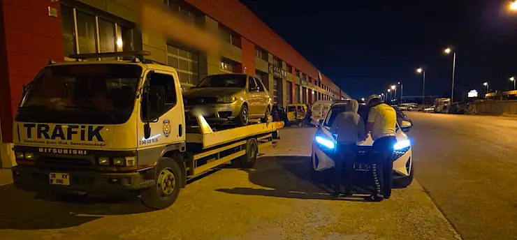 Driftin cezası ağır oldu: 49 bin 552 lira cezai işlem ve araç trafikten men edildi