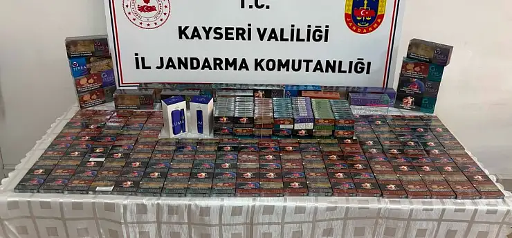 Kayseri'de 10 bin adet kaçak elektronik sigara kartuşu ele geçirildi