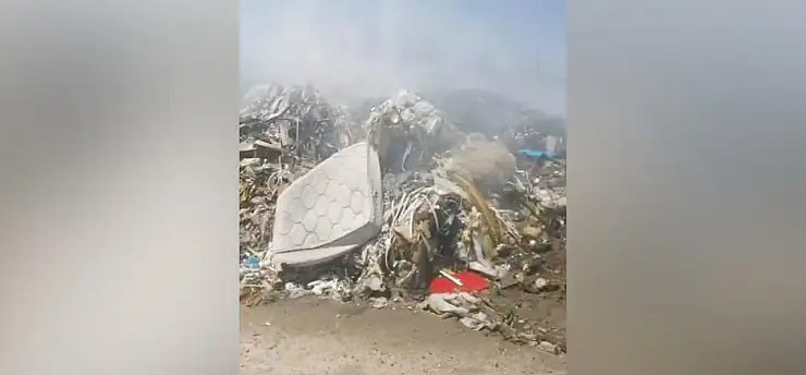 Kayseri OSB'de atık yangını büyümeden söndürüldü