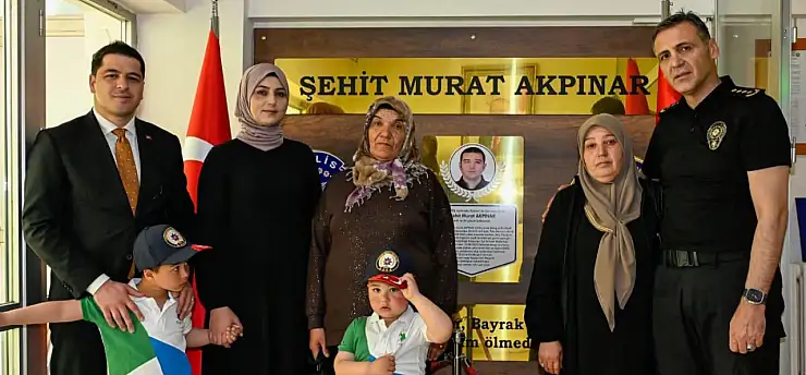 Şehit polis memuru Akpınar'ın ismi, Pınarbaşı Polis Merkezi Amirliği'ne verildi