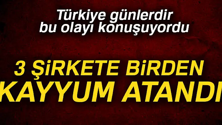 3 şirkete kayyum atandı