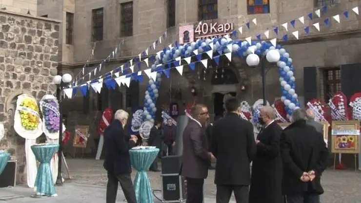 40 KAPI RESTORAN, TARİHİ KAYSERİ EVLERİ'NDE AÇILDI