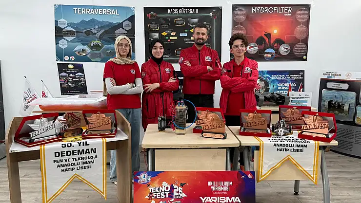 50. Yıl Dedeman öğrencileri ürettikleri su altı projesiyle TEKNOFEST'te derece elde ettiler