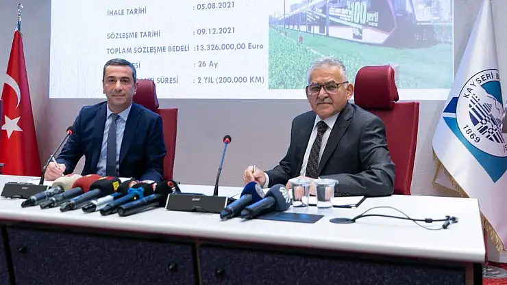 6 ADET RAYLI SİSTEM ARACI İÇİN İMZALAR ATILDI