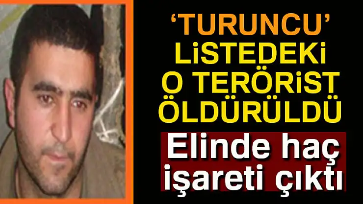 600 bin TL'lik 'Turuncu' listede yer alıyordu, öldürüldü