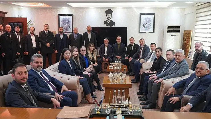 AK PARTİ HEYETİNDEN MHP KAYSERİ İL BAŞKANLIĞINA 'DAVET' ZİYARETİ