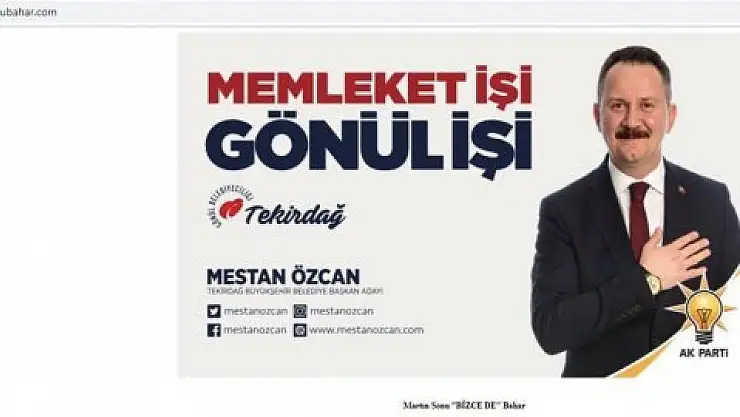 AK Partili Belediye Başkan Adayı, CHP'nin Sloganının İnternet Sitesini Satın Aldı