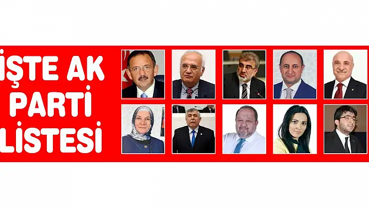 Ak Parti'nin muhtemel Milletvekili Aday Listesi