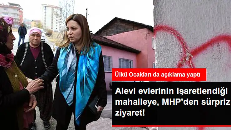 Alevi Evlerinin İşaretlendiği Mahalleye MHP'den Ziyaret!