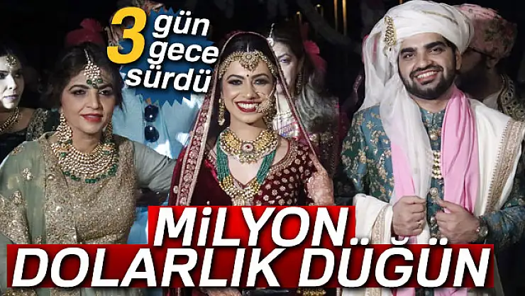 Antalya'da 1 milyon dolarlık Hint düğünü