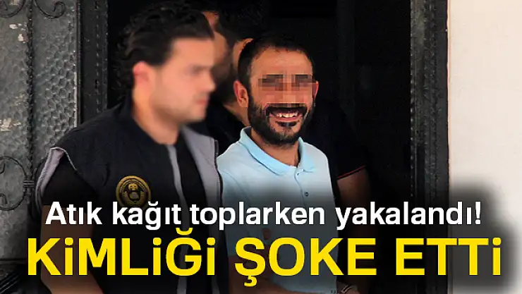 Atık kağıt toplarken yakalandı!